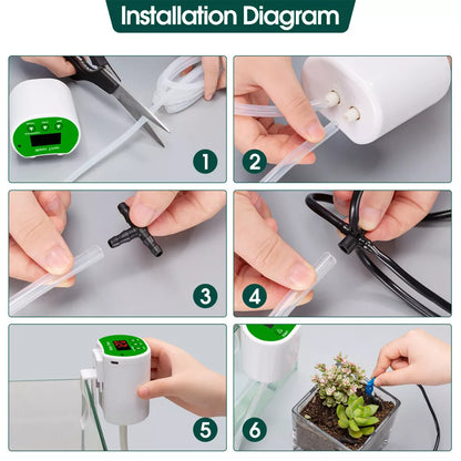Smart Indoor Plant Irrigation System with Timer and Pump