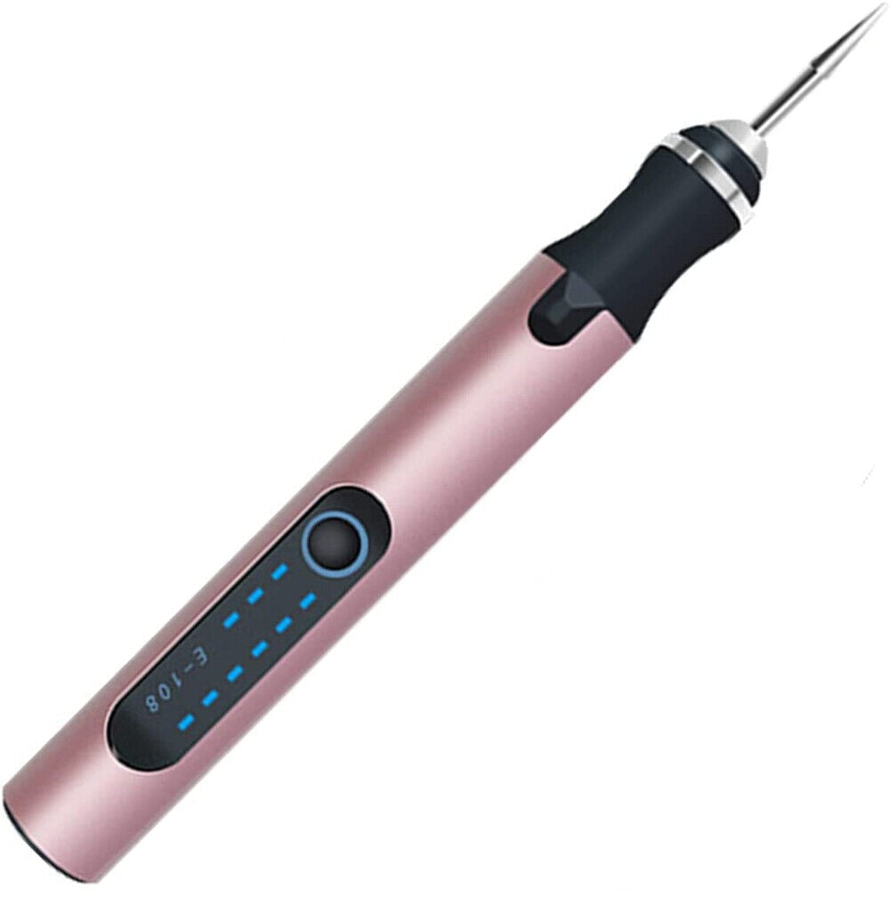 USB Rechargeable Engraving Tool with Rotary Head and Multiple Bits for DIY on Wood, Glass, Metal, and Stone