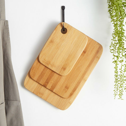 Bamboo Cutting Board Set – 3-Piece Eco-Friendly Kitchen Boards