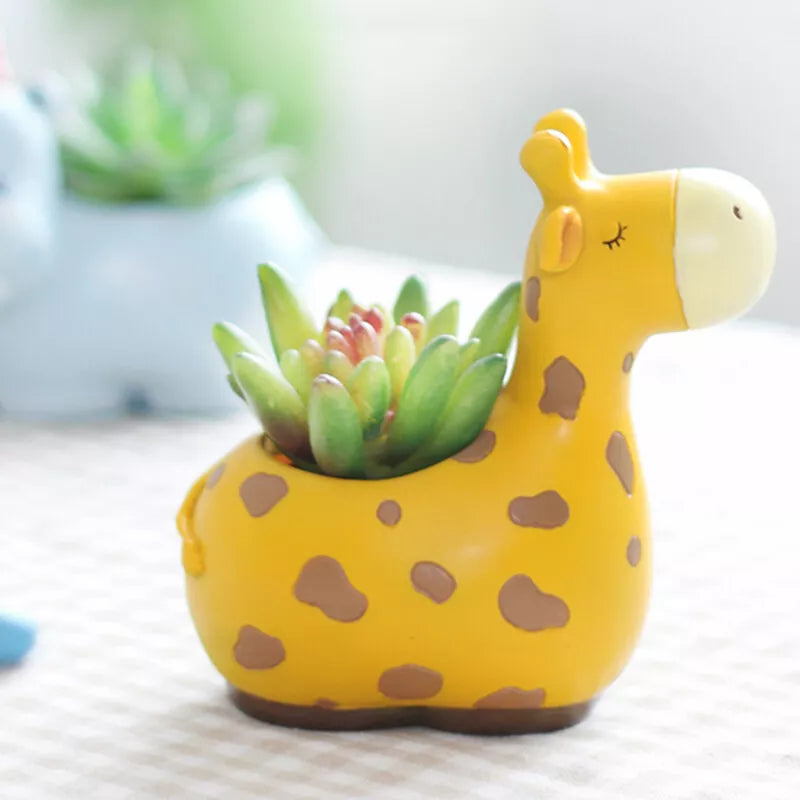 Collection of Playful Animal-Themed Planters