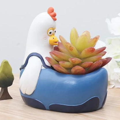 Collection of Playful Animal-Themed Planters