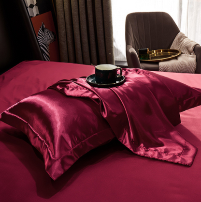2-Pack Luxe Silk Satin Pillow Covers for Ultimate Comfort