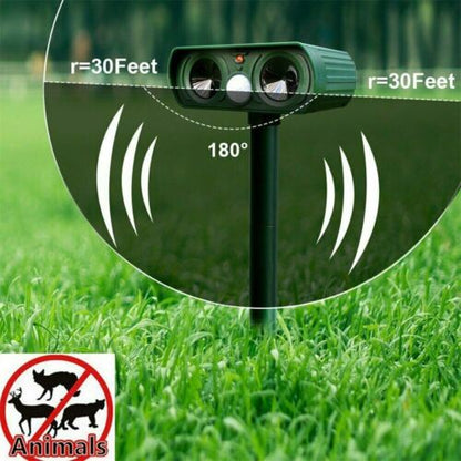 Solar-Powered Ultrasonic Wildlife Repeller
