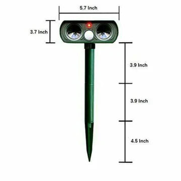 Solar-Powered Infrared Animal Pest Repellent Device (One Repeller)