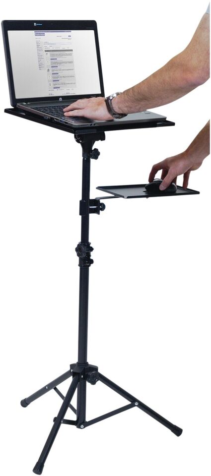 Ergonomic Laptop Stand with Mobile Design and Dual Trays