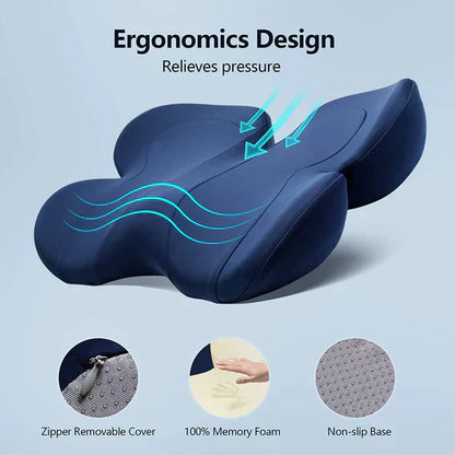 Ergonomic Memory Foam Seat Cushion for OrthoComfort Support