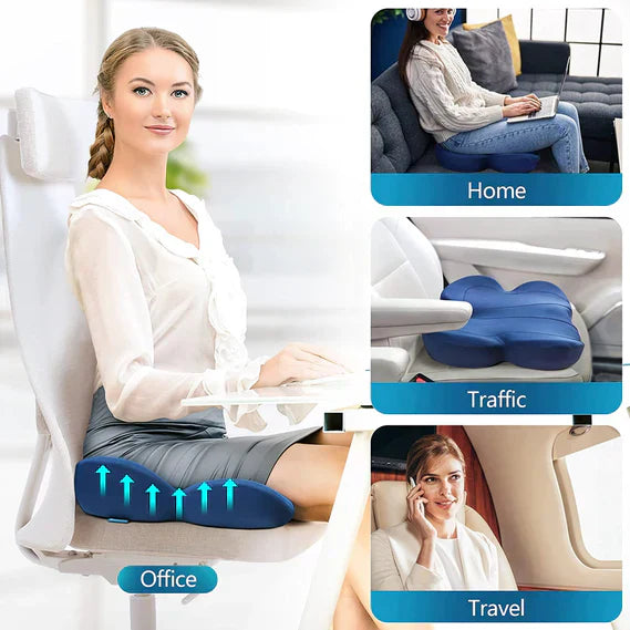 Ergonomic Memory Foam Seat Cushion for OrthoComfort Support