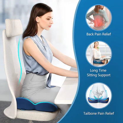 Ergonomic Memory Foam Seat Cushion for OrthoComfort Support