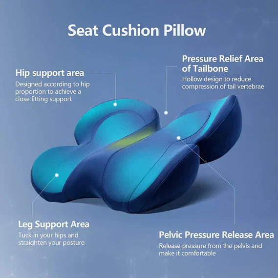Ergonomic Memory Foam Seat Cushion for OrthoComfort Support