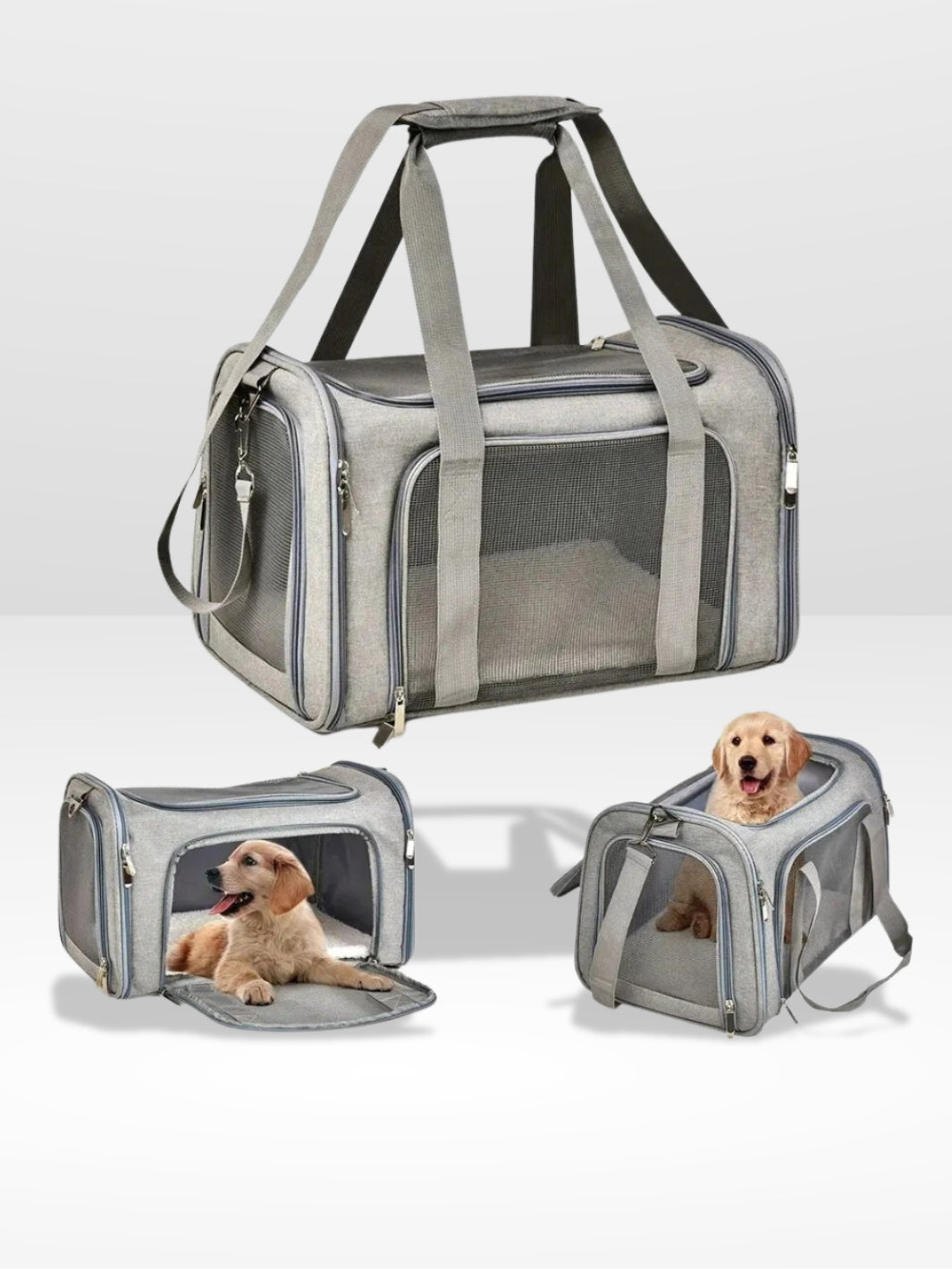 Dog Car Travel Carrier Bag - Safe and Cozy for Pets