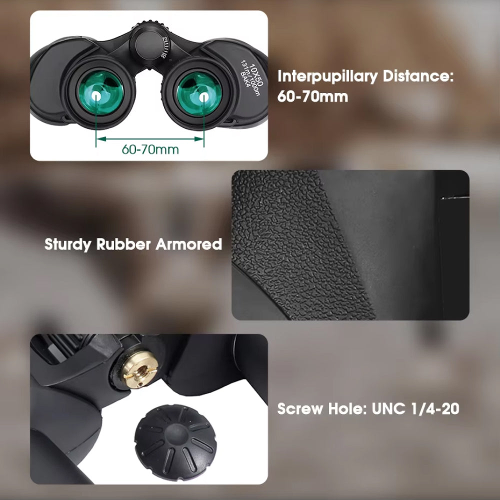HD Night Vision Binoculars Featuring BAK4 Prisms