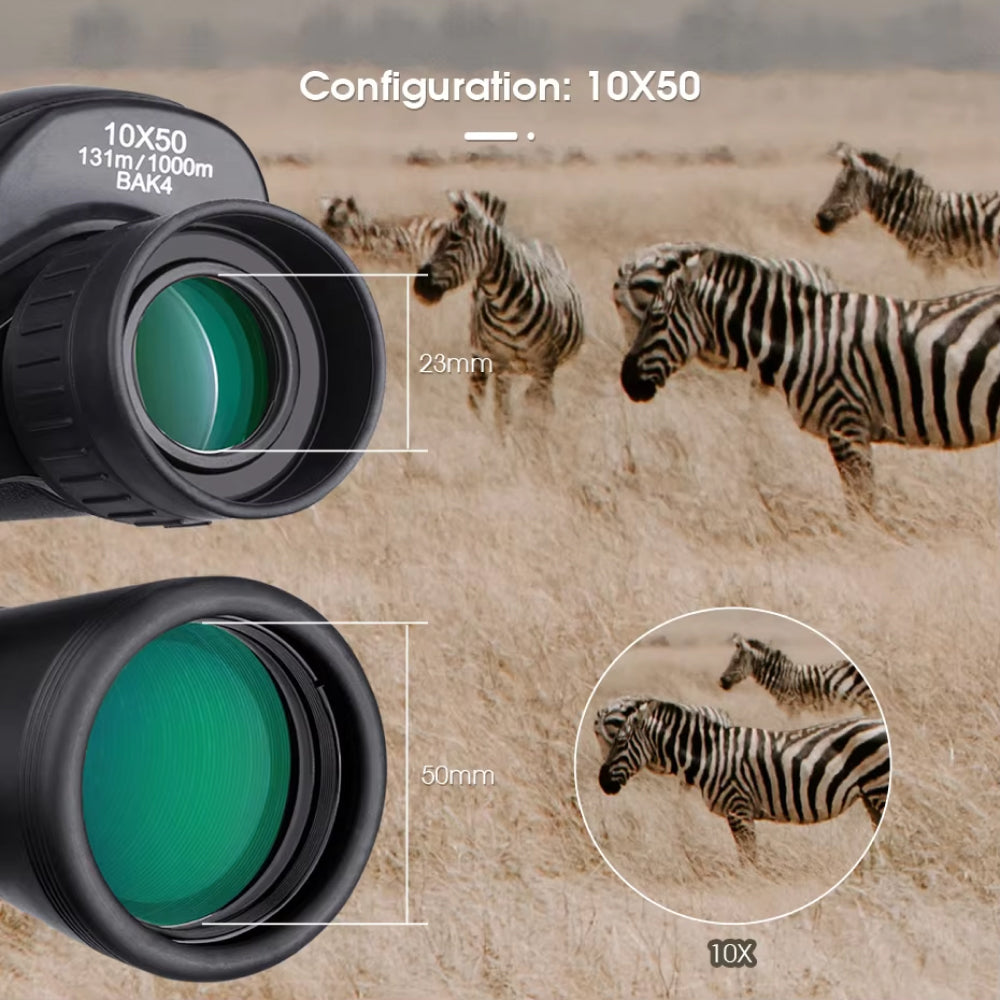 HD Night Vision Binoculars Featuring BAK4 Prisms