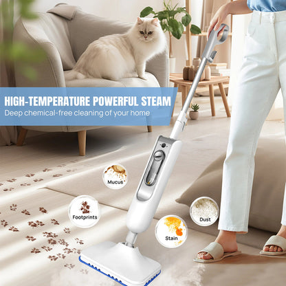Chemical-Free Deep Cleaning Steam Mop, 110°C Professional Use