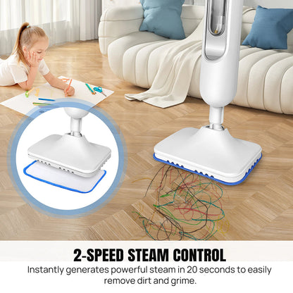 Chemical-Free Deep Cleaning Steam Mop, 110°C Professional Use