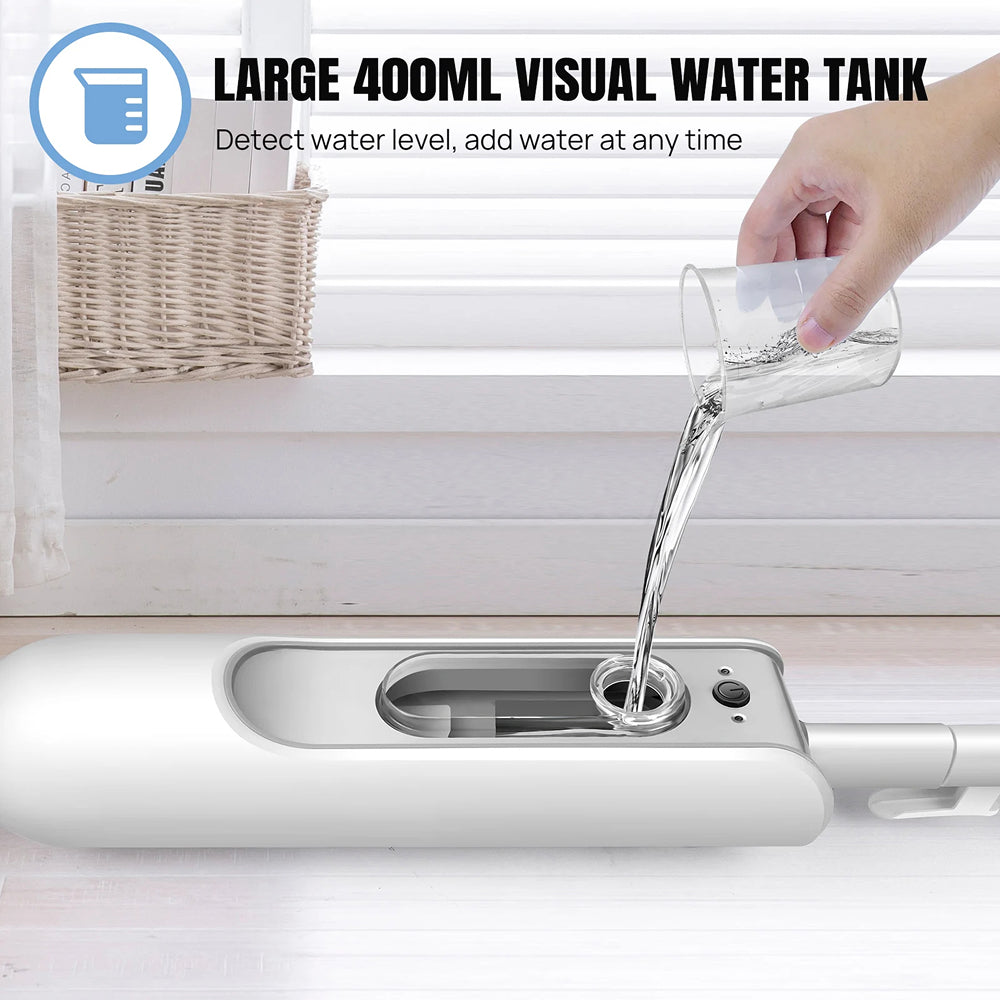 Chemical-Free Deep Cleaning Steam Mop, 110°C Professional Use