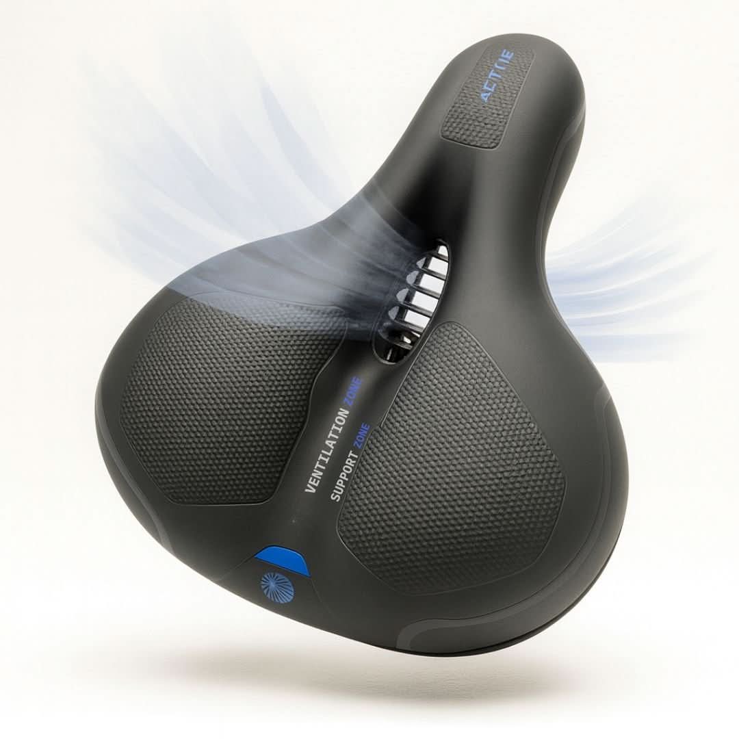 Comfort Touring Bicycle Seat with Ergonomic Suspension Design