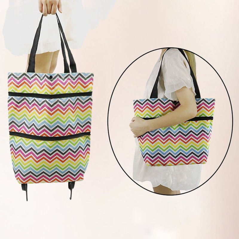 Versatile Rolling Grocery Bag | Expandable & Easy to Store