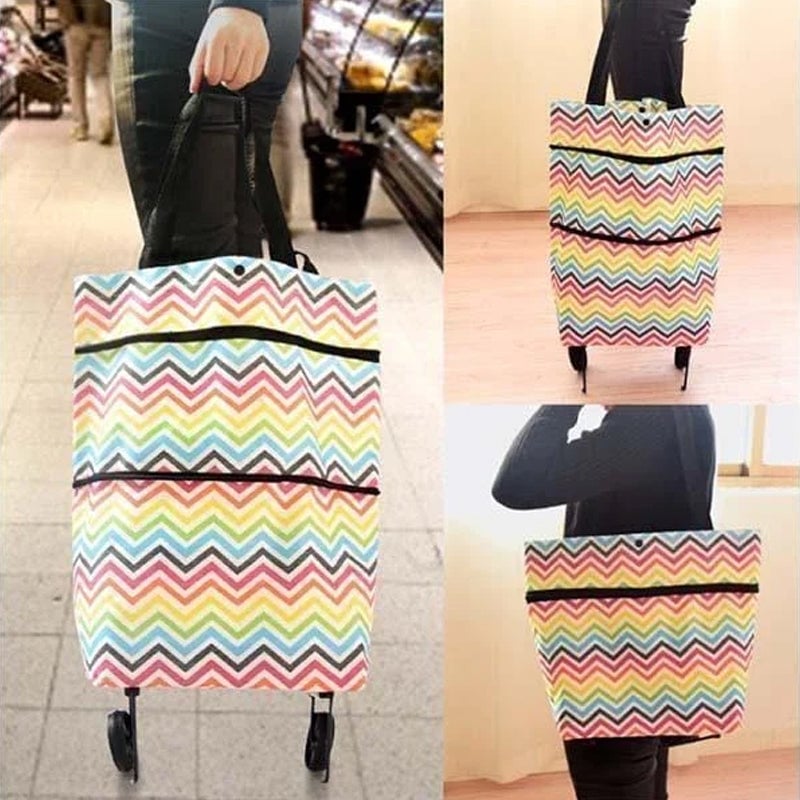 Versatile Rolling Grocery Bag | Expandable & Easy to Store