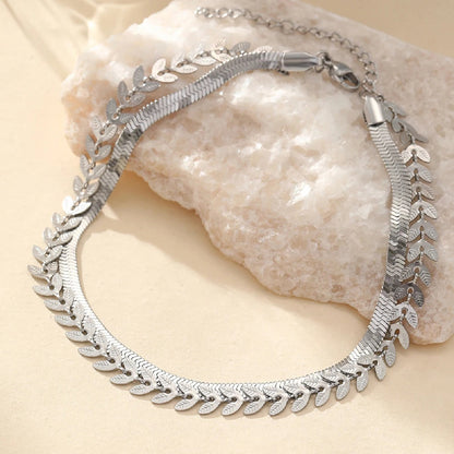 Creative Chain Anklet in Stainless Steel Design