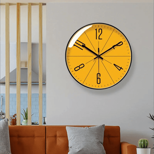Nordic Minimalist Wall Clock – Silent Design with Husk Features