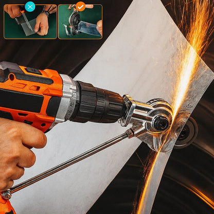 Metal Cutter Attachment for Drills | Precision Sheet Cutting Up to 2 mm