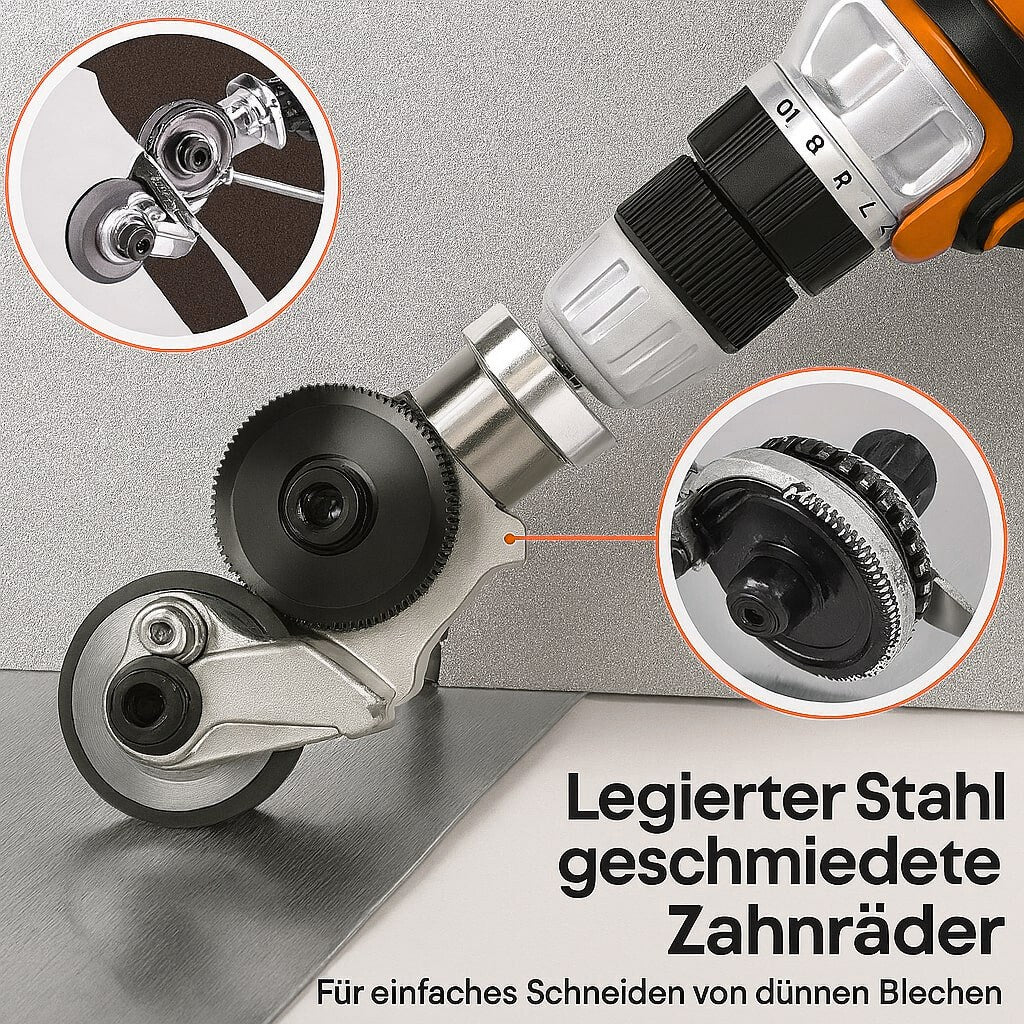 Metal Cutter Attachment for Drills | Precision Sheet Cutting Up to 2 mm