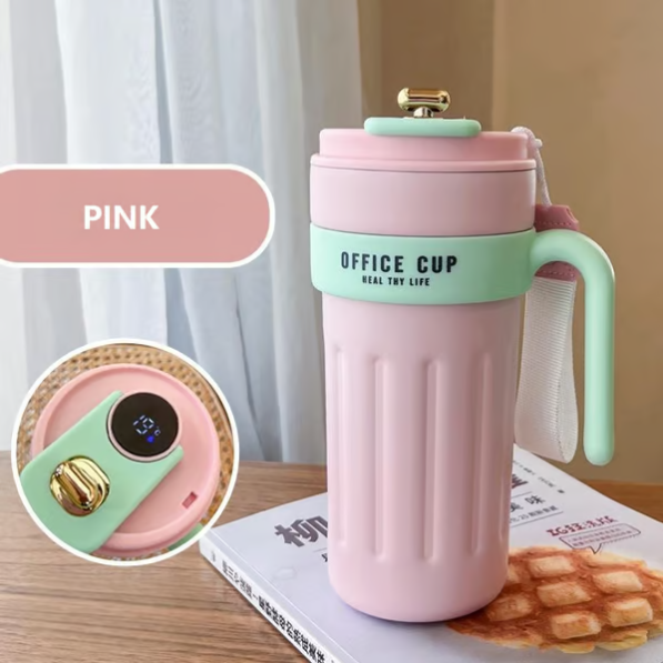 Smart Insulated Coffee Mug with Temperature Display