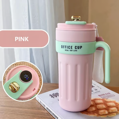 Smart Insulated Coffee Mug with Temperature Display