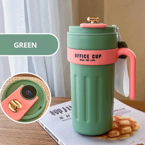 Smart Insulated Coffee Mug with Temperature Display