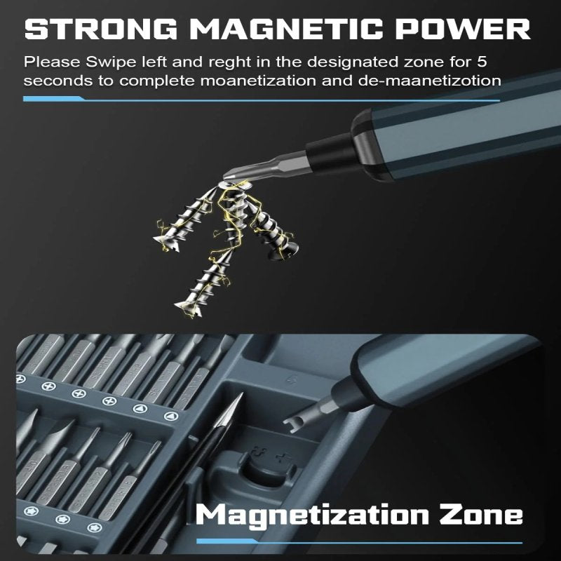 64-in-1 Electric Precision Screwdriver Toolkit