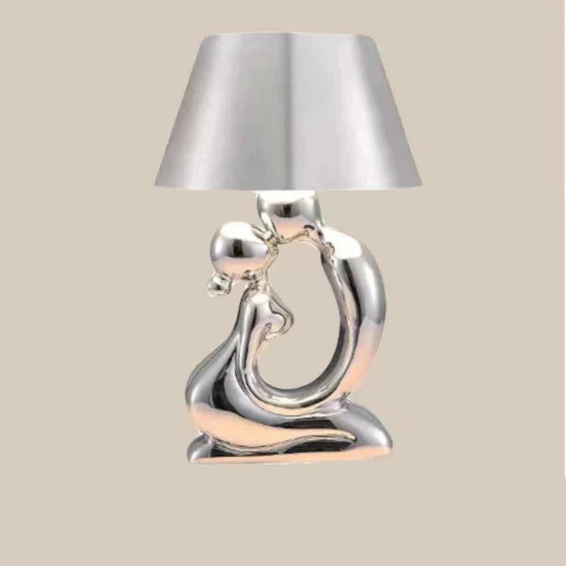 Artistic Rechargeable Table Lamp with Cordless Freedom