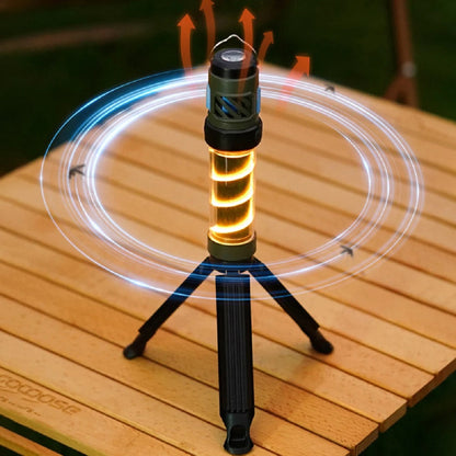 Magnetic Tactical Mosquito Lamp with Portable LED Flashlight for Camping