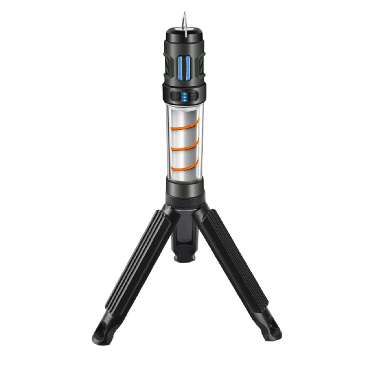 Magnetic Tactical Mosquito Lamp with Portable LED Flashlight for Camping