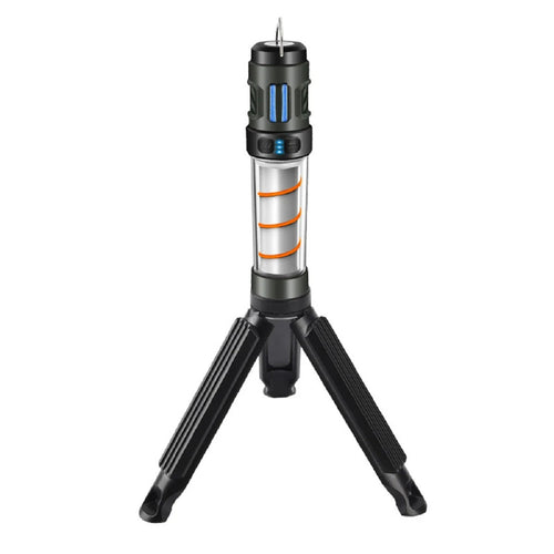 Magnetic Tactical Mosquito Lamp with Portable LED Flashlight for Camping