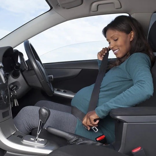 Comfort Seat Belt Extension with Secure Lock Clip for 3-Point Systems