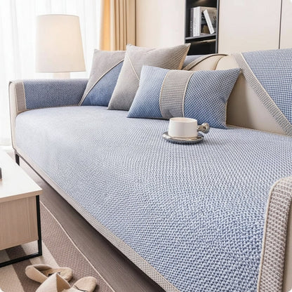 Customizable Non-Slip Sofa Protector with Quilted Design