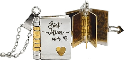 Memory Book Pendant Necklace – Meaningful Jewelry with Affectionate Message