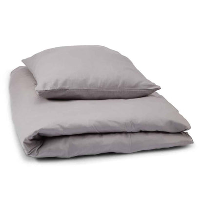 Cotton Satin Bedding Set 140 x 200 cm with Zipper Closure
