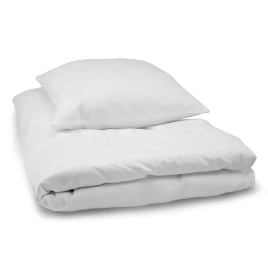 Cotton Satin Bedding Set 140 x 200 cm with Zipper Closure