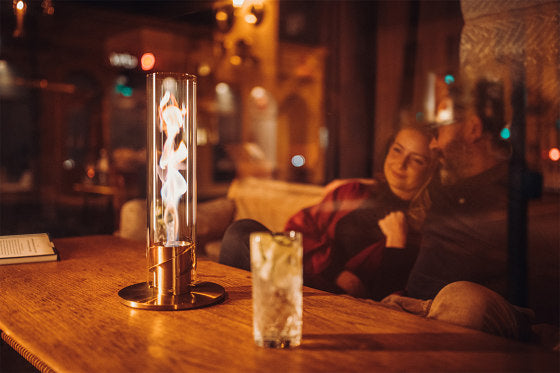 Modern Tabletop Fireplace with Adjustable Flames for a Cozy Ambience