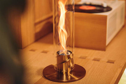Modern Tabletop Fireplace with Adjustable Flames for a Cozy Ambience
