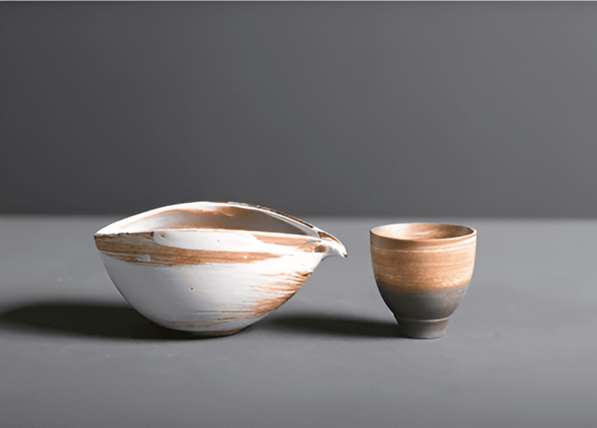 Ceramic and Bamboo Matcha Set from Japan – 4-Piece Tea Essentials