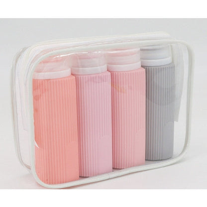Leak-Proof Silicone Travel Bottles | Set of 4 | 89 ml | TSA Approved & BPA Free | Reusable & Refillable