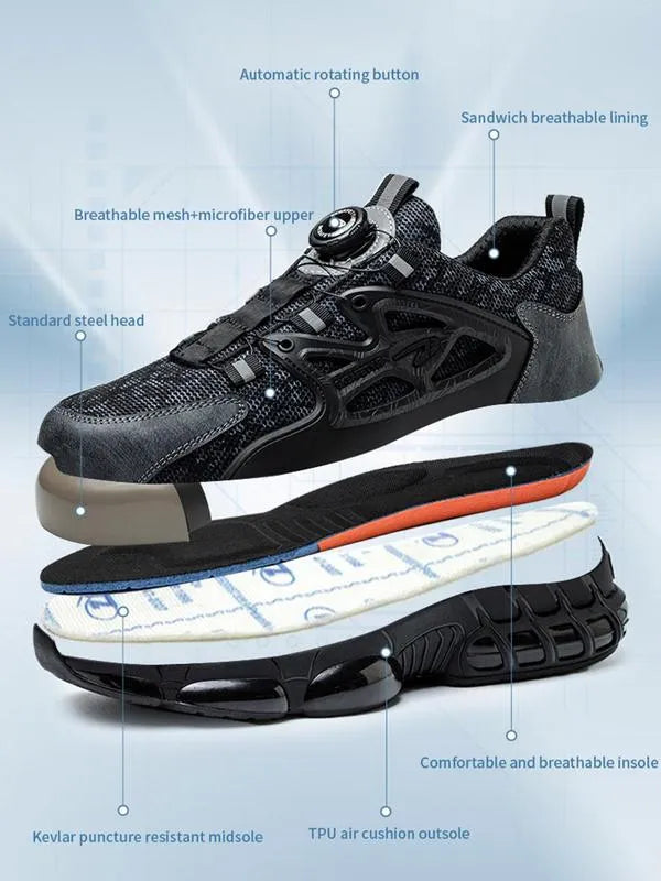 Comfort-First Safety Sneakers for Work and Play