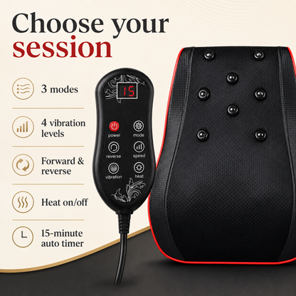 3D Neck and Shoulder Massager Pillow with Heat – Full Back Shiatsu Cushion