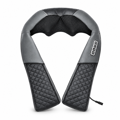 Neck and Shoulder Massager with Heat – 8 Kneading Nodes, 3 Speeds, Auto Reverse & Car Charger