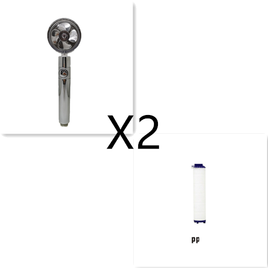 High-Performance Shower Head with Built-In Water Filter and Flow Control