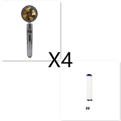 High-Performance Shower Head with Built-In Water Filter and Flow Control
