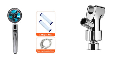 High-Performance Shower Head with Built-In Water Filter and Flow Control