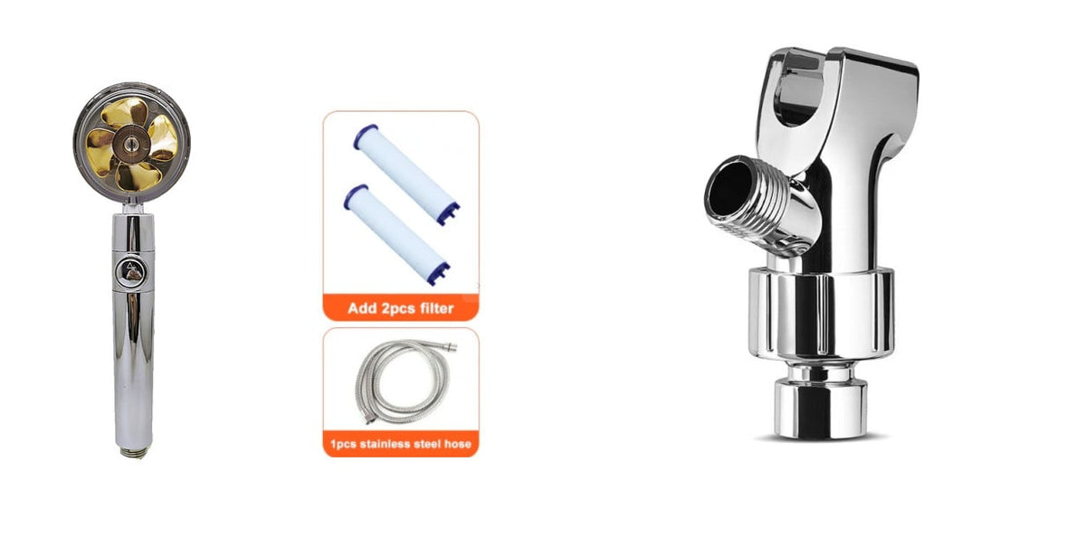 High-Performance Shower Head with Built-In Water Filter and Flow Control